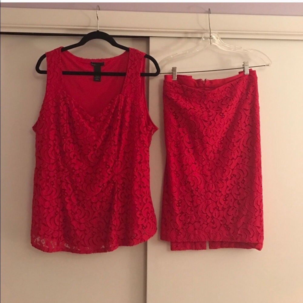 LB two piece skirt set